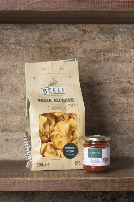 PAPPARDELLE con RAGU' DI CINGHIALE