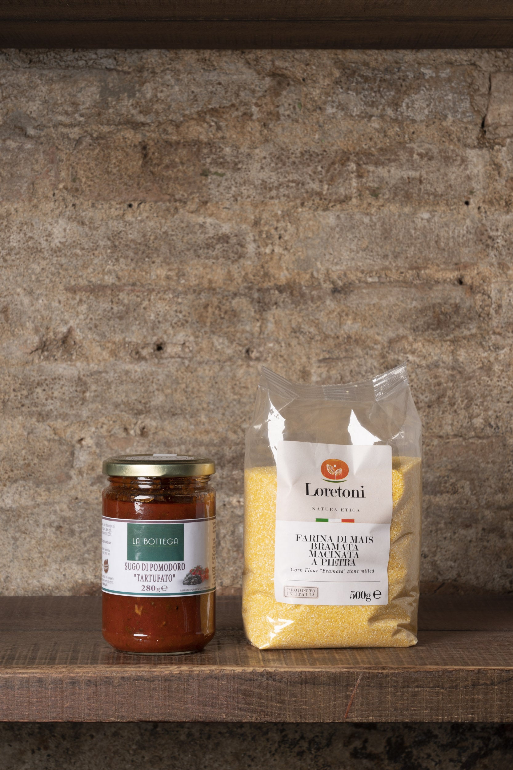 FARINA DI MAIS MACINATA A PIETRA - SUGO DI POMODORO TARTUFATO