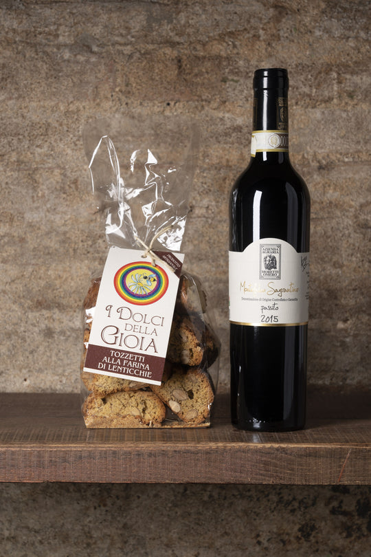 TOZZETTI ALLA FARINA DI LENTICCHIE - MONTEFALCO SAGRANTINO PASSITO DOCG BIO